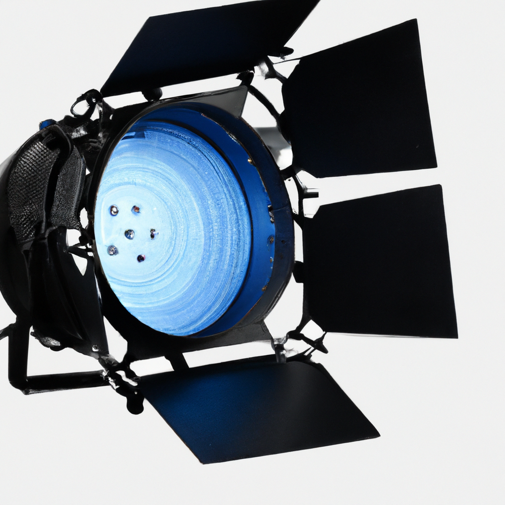 Professional softbox light fixture close-up