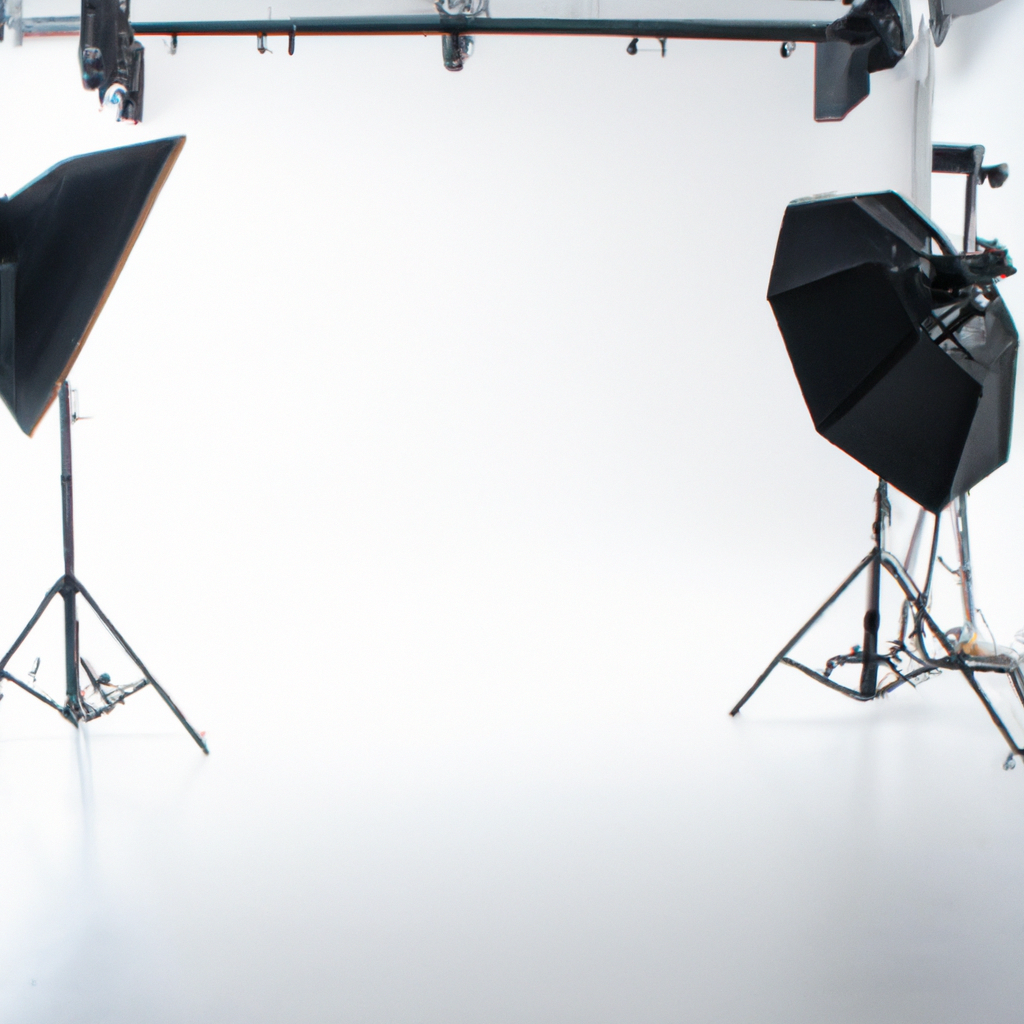 Soft diffused natural light in a professional Toronto photo studio with white cyclorama and modern minimalist interior